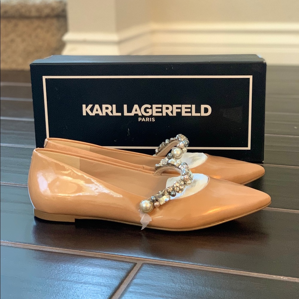 Karl Lagerfeld flats, size 6